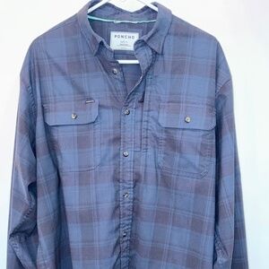 Poncho: Flannel Shirt - The Blue Goose